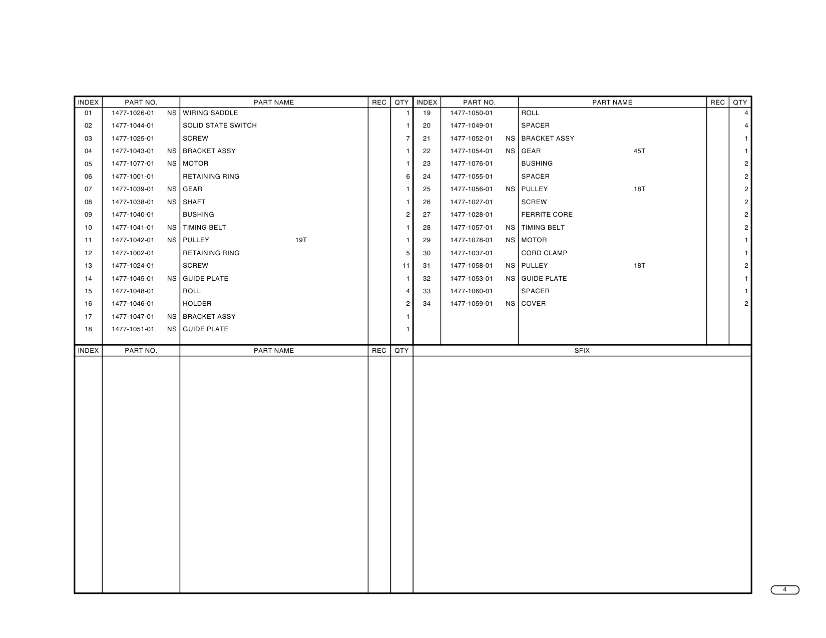 Konica-Minolta Options OT-104 SF-101 Parts Manual-4